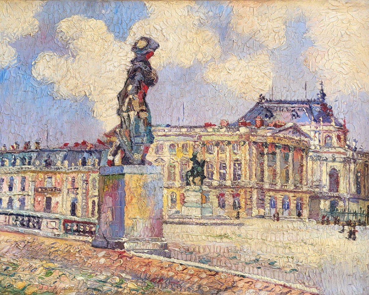 Oil On Canvas, Versailles By De Terlikowskde Terlikoski-photo-2