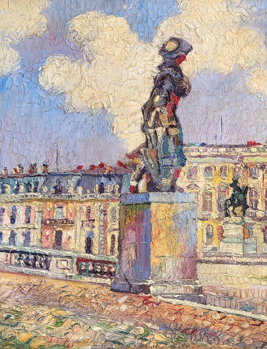 Oil On Canvas, Versailles By De Terlikowskde Terlikoski-photo-3