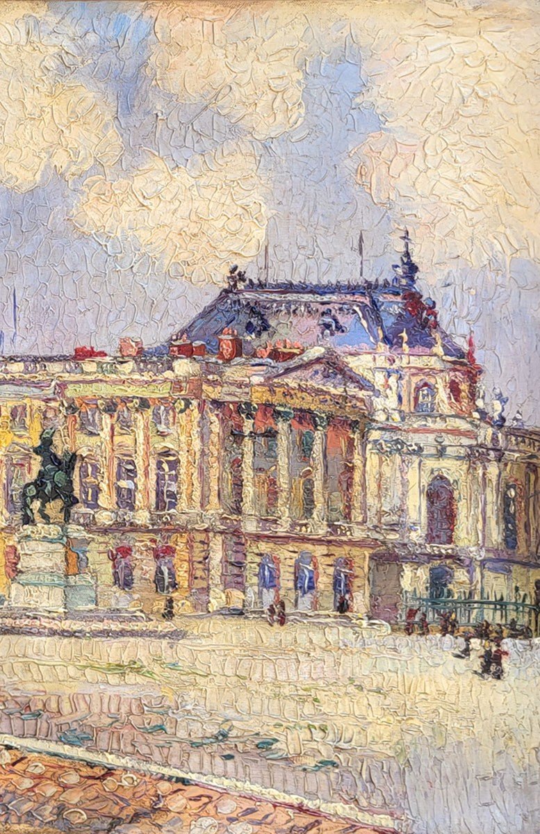 Oil On Canvas, Versailles By De Terlikowskde Terlikoski-photo-4