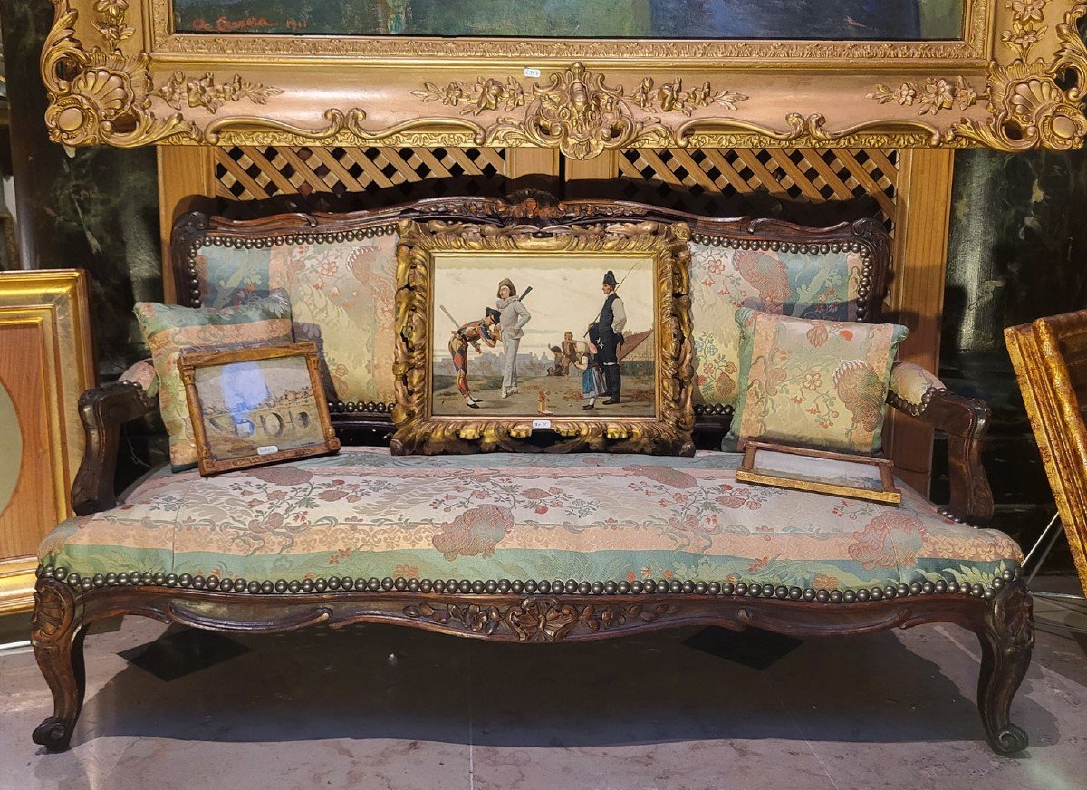 Children's Sofa, Louis XV Style, 19th Century-photo-4