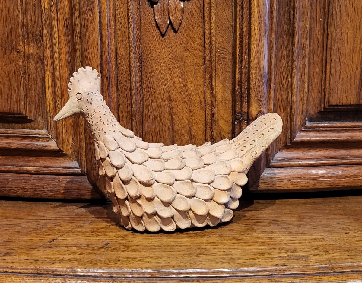 Terre Cuite, -poule, Début 20 ème-photo-2