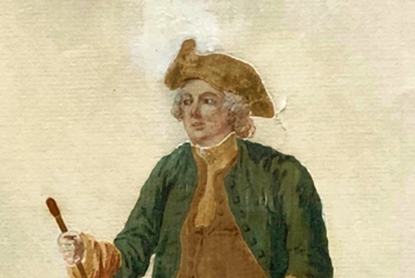 Watercolor With Straw, Character, Early 19th-photo-4
