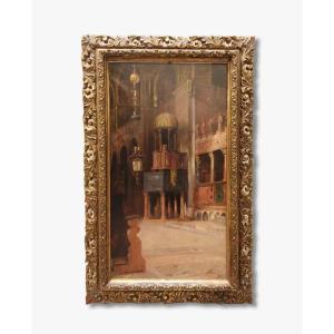 Huile Sur Toile, Venise Par Paul Steck