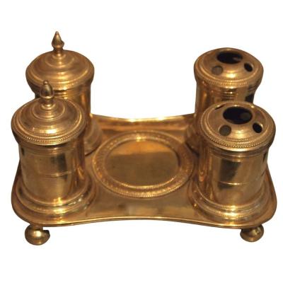 Inkwell In Bronze, Early 19th