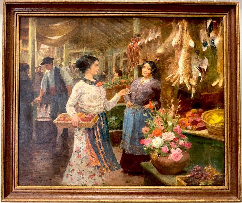 Victor Gilbert (1847-1935) "at The Market"