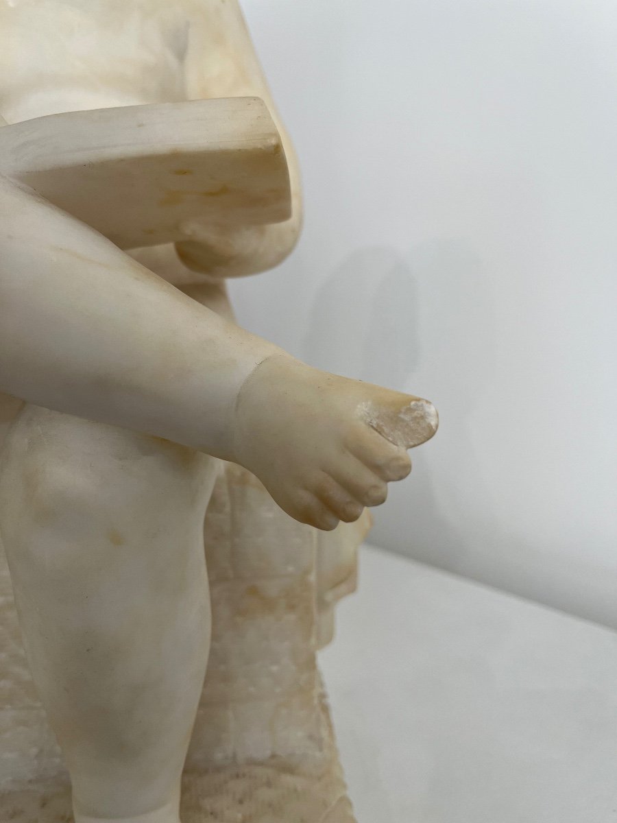 Child Reading In Carrara Marble -photo-1