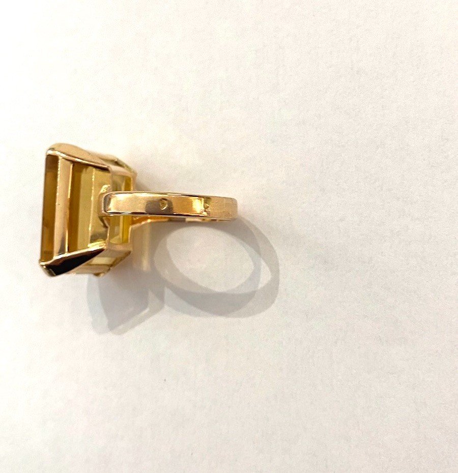 Gold Ring Set With A Topaz-photo-3