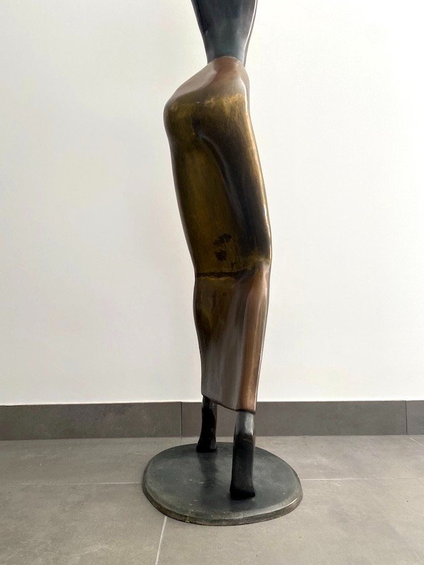 Sculpture femme africaine taille humaine - Karl Hagenauer - 1950/1970-photo-4