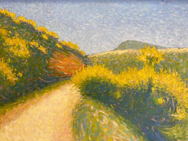 Achille Laugé (1861-1944) "path Bordered By Broom"-photo-2