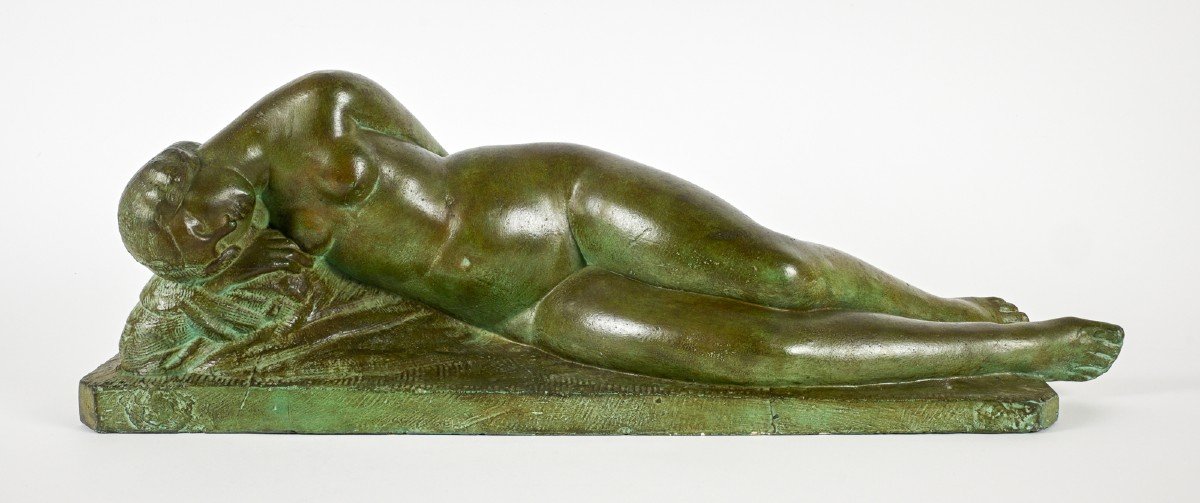 Henry PARAYRE (1879-1970) Femme allongée, 1929