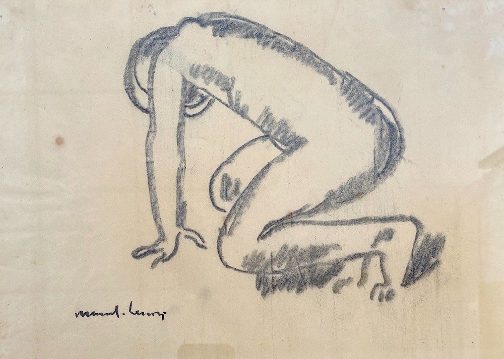 Marcel-lenoir (1872-1931) Study Of A Kneeling Woman -photo-3