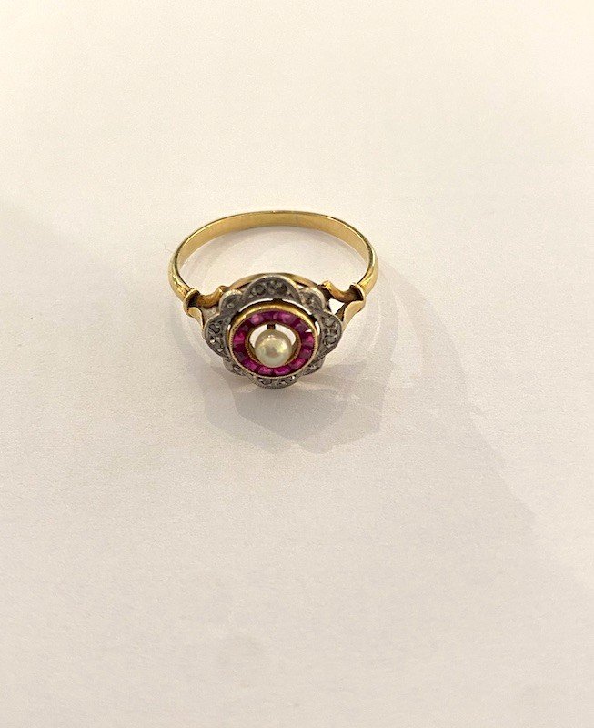 Bague Marguerite Or 18k -photo-3