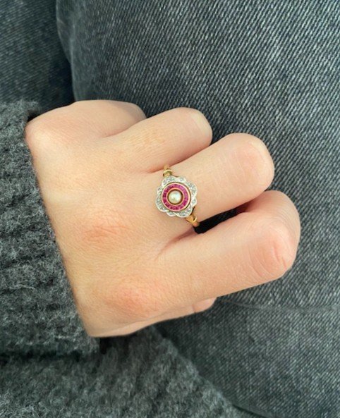 Bague Marguerite Or 18k 