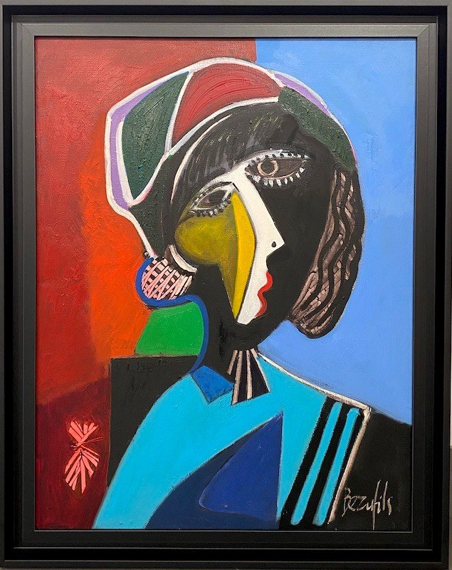 Jean Luc Beaufils (born 1953) - Portrait Of A Cubist Woman