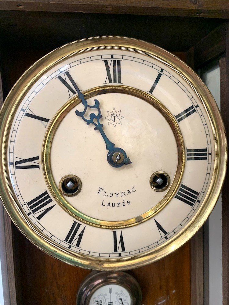 Wooden Wall Clock By Junghans - Period 1900-photo-4