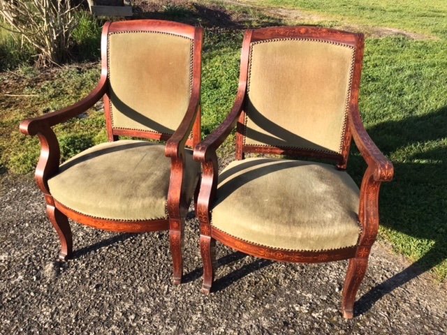 Pair Of Charles X Armchairs