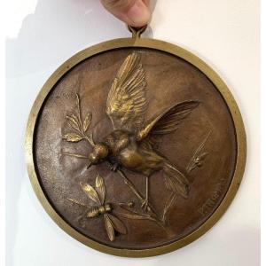 Bronze Medallion Signed Paul Thomas