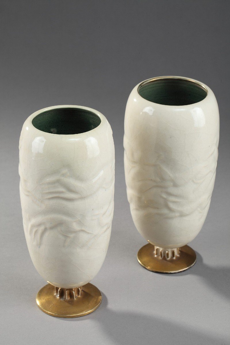 Paire de vases - Jean MAYODON (1893–1967)-photo-1