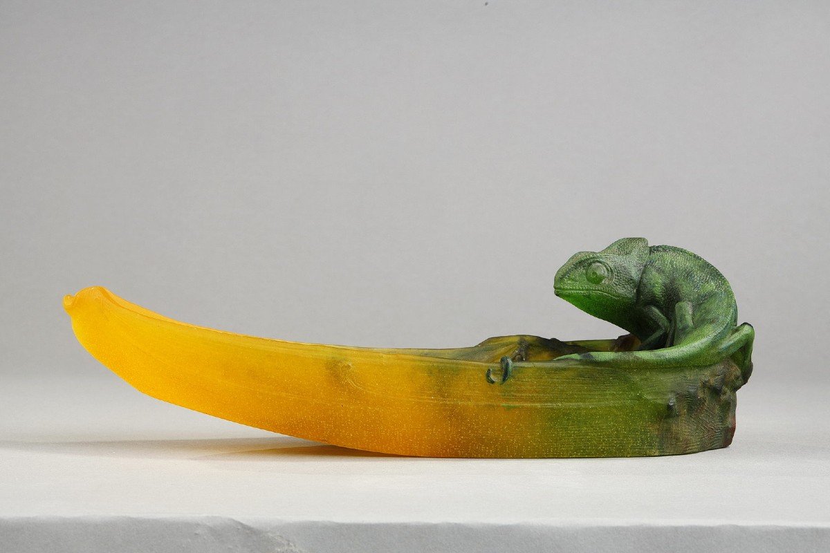 Pin Tray With Chameleon - Almaric Walter (1870-1959) For Daum-photo-2