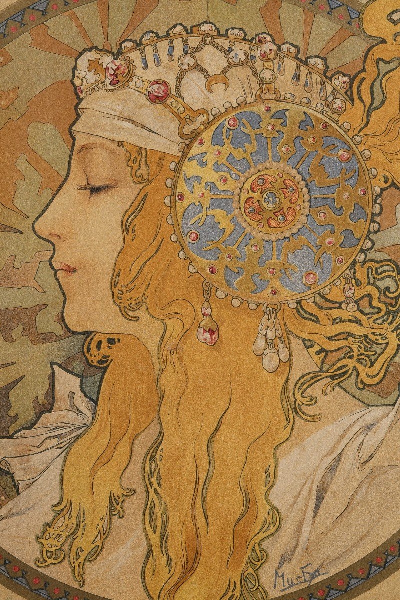 Blonde - Alphonse Mucha (1860-1939)-photo-2