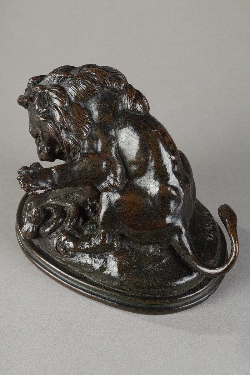 Lion au serpent n°3 - Antoine-Louis BARYE (1796-1875)-photo-1