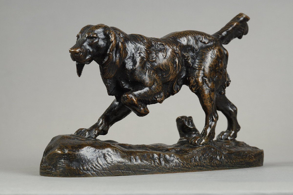 Spaniel No. 1 - Antoine-louis Barye (1796-1875)