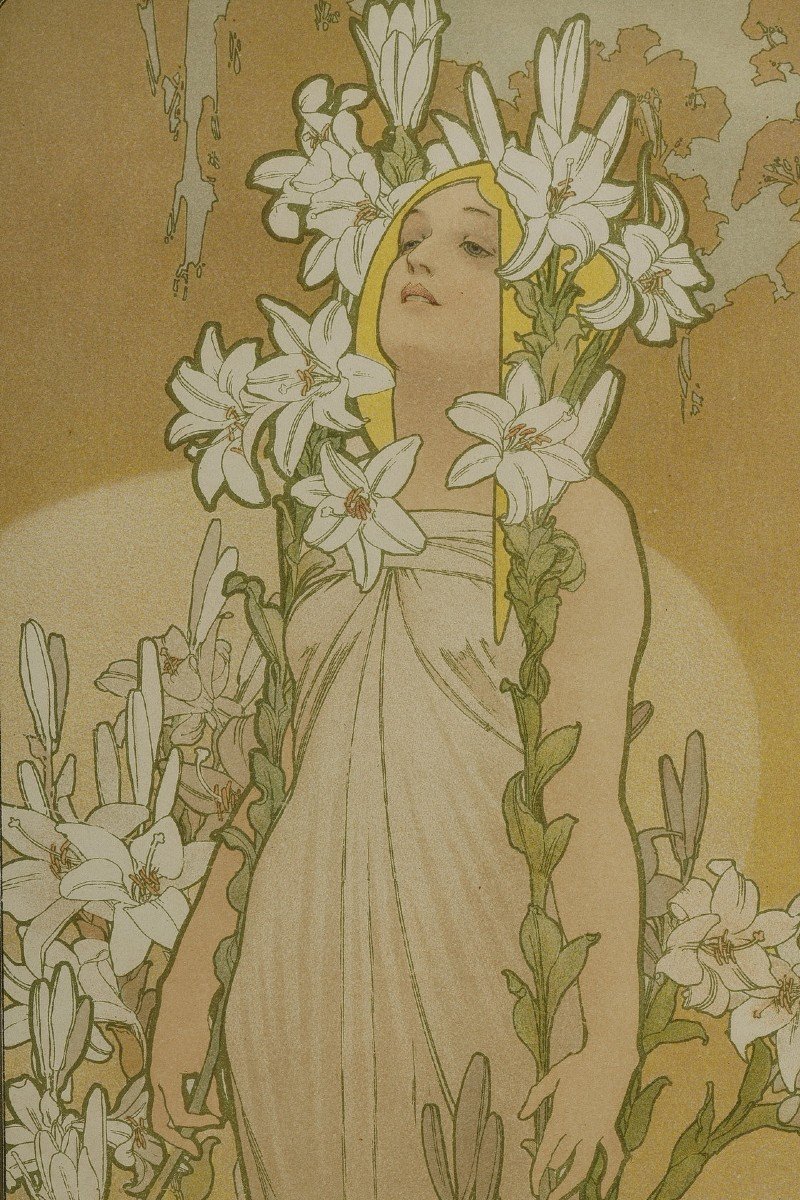 Les Fleurs - Alphonse MUCHA (1860-1939)-photo-6