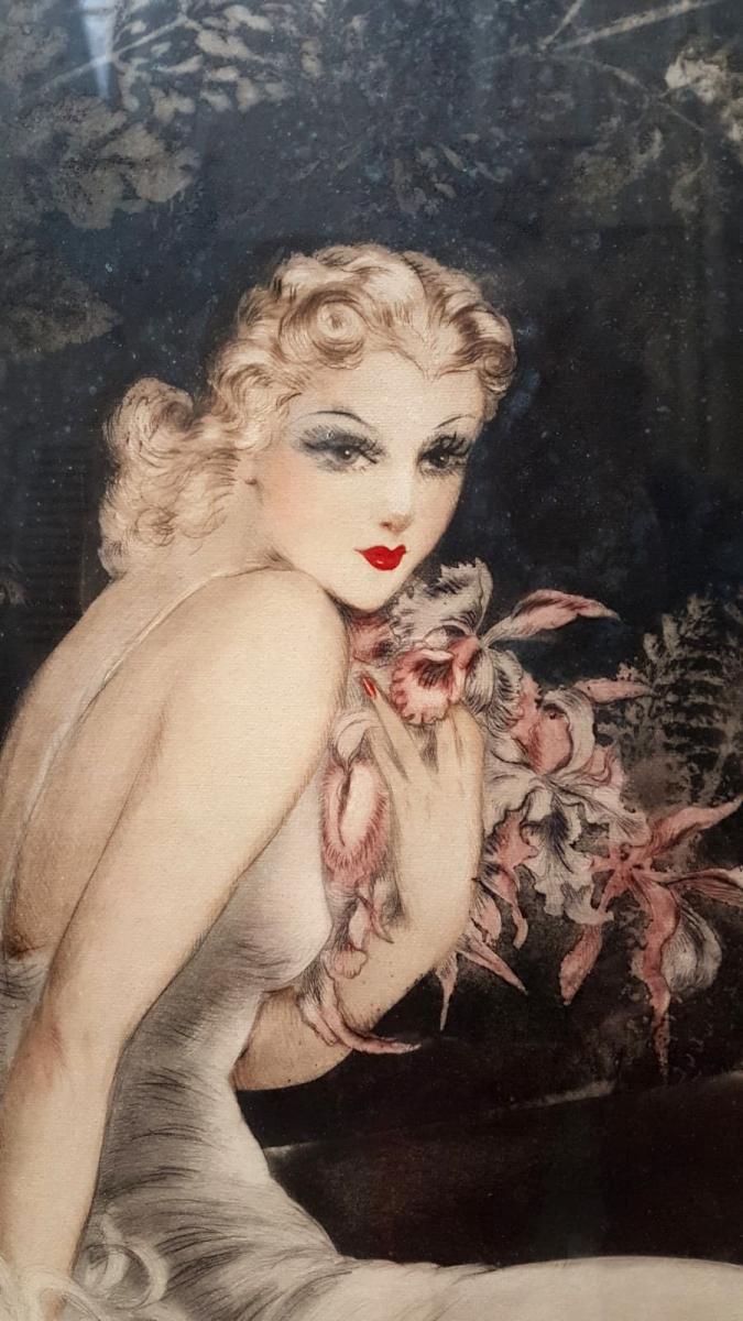 Orchidées - Louis Icart (1888-1950)-photo-3