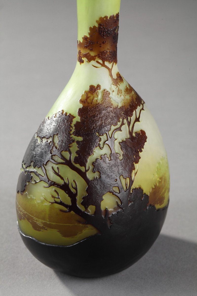 Vase With A Landscape Decor - Ets Gallé-photo-3