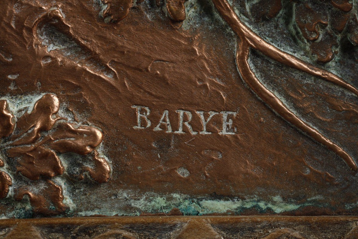 Pair Of Low-reliefs - Antoine-louis Barye (1796-1875)-photo-3