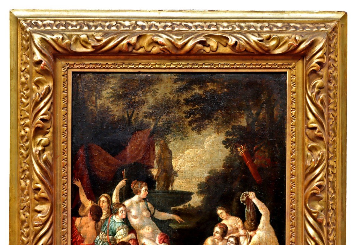 "diana And Callisto" Table XVII Follower Of Titian-photo-4