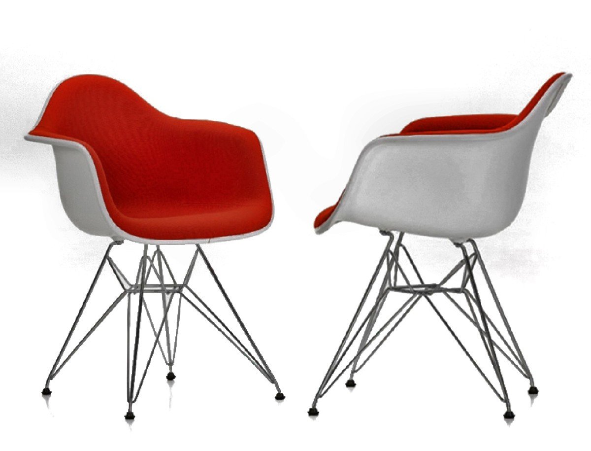 Charles & Ray Eames Pair Of Dar Armchairs-photo-1