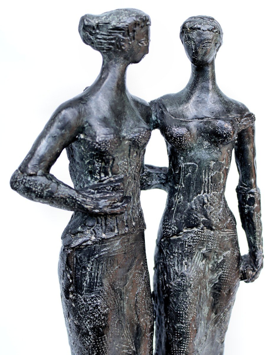 Antoniucci VOLTI (1915-1989) Bronze "Les Parisiennes" 2/8-photo-4