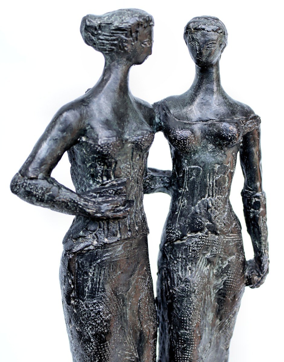 Antoniucci Volti (1915-1989) Bronze "the Parisians" 2/8-photo-4