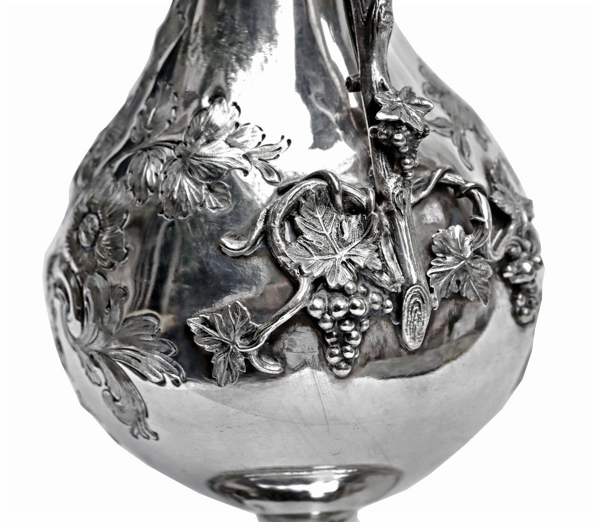 Ewer Sterling Silver Victorian Armada Jug-photo-2