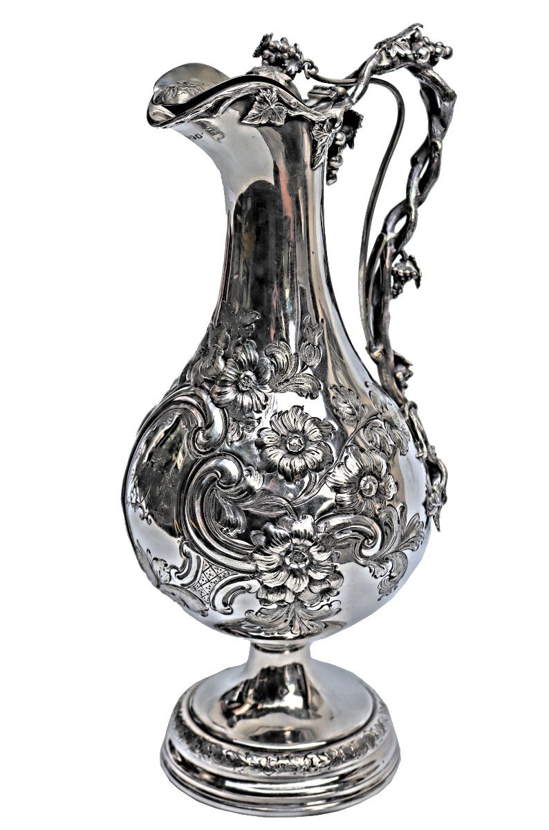 Ewer Sterling Silver Victorian Armada Jug