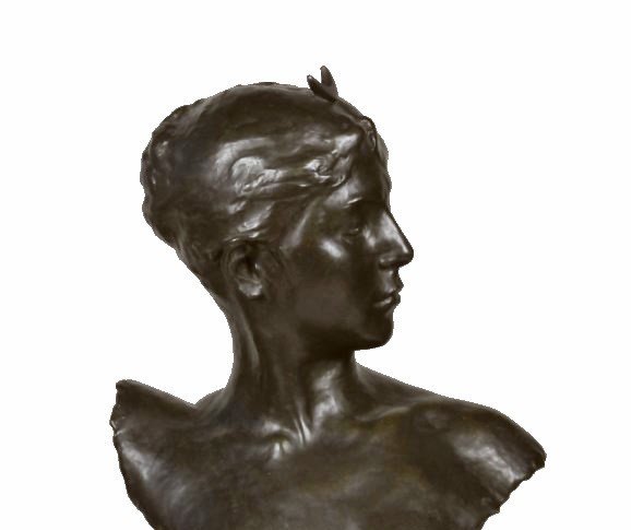 Alexandre Falguiere (1831-1900) Buste de Diane en Bronze XIXe-photo-5