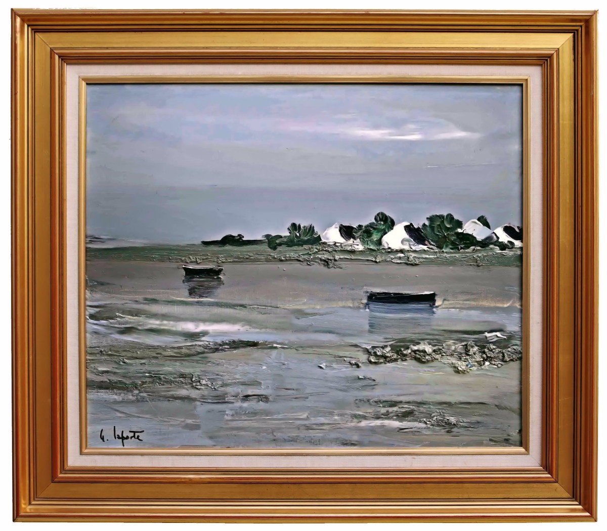 Georges LAPORTE (1926-2000) HST Bretagne Quiberon