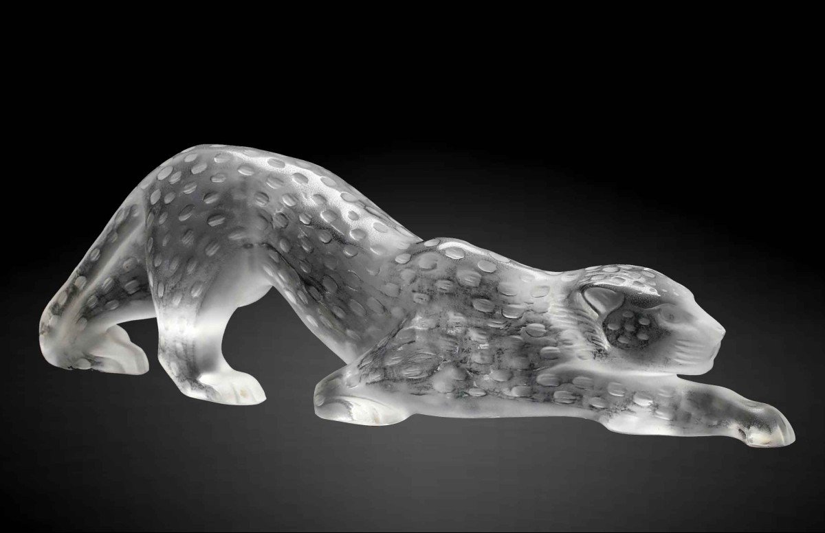 Lalique Panther Zeila (large Model: 37 Cm)