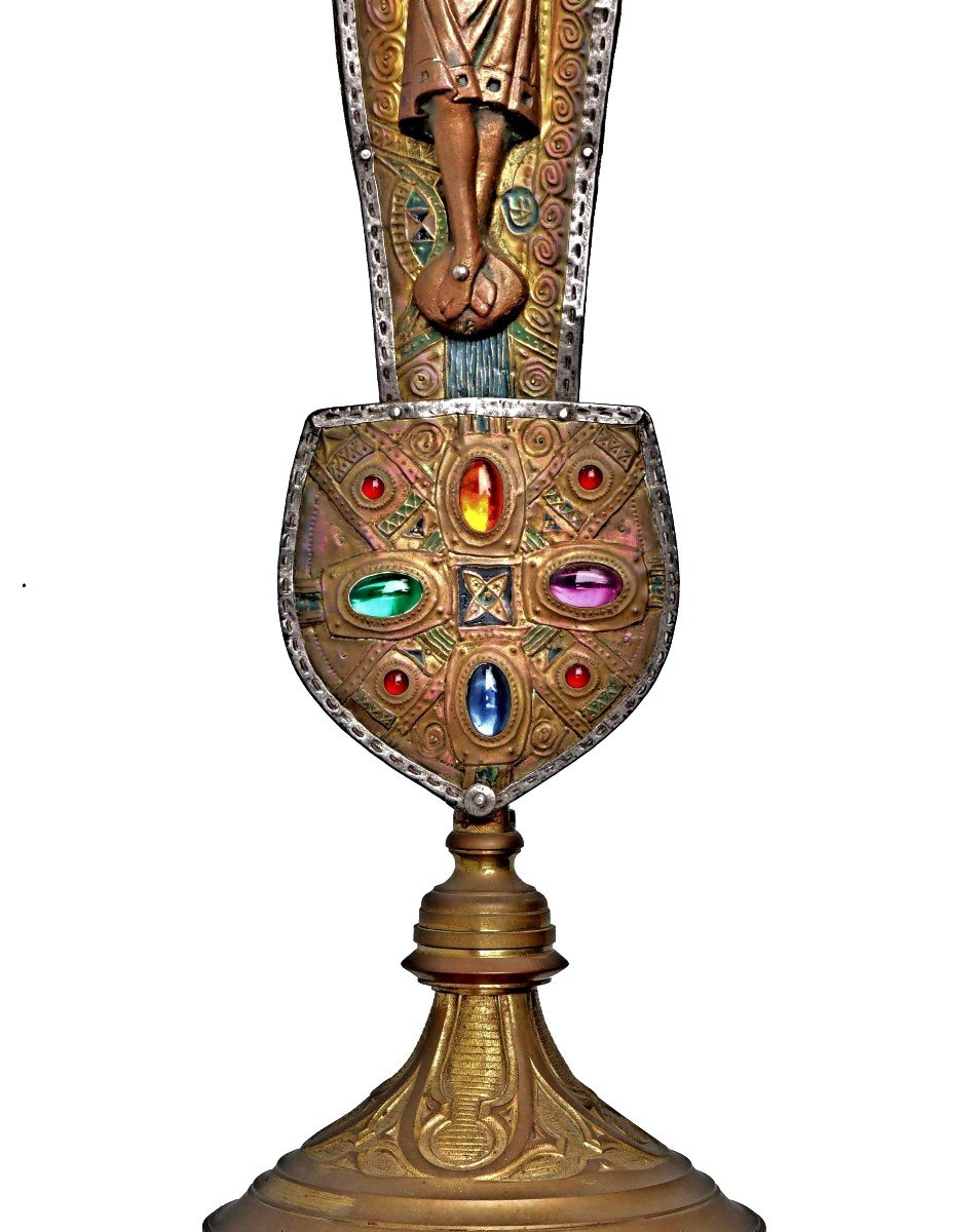 Byzantine Cross Signed Alfred Louis-achille Daguet (1875-1942)-photo-5