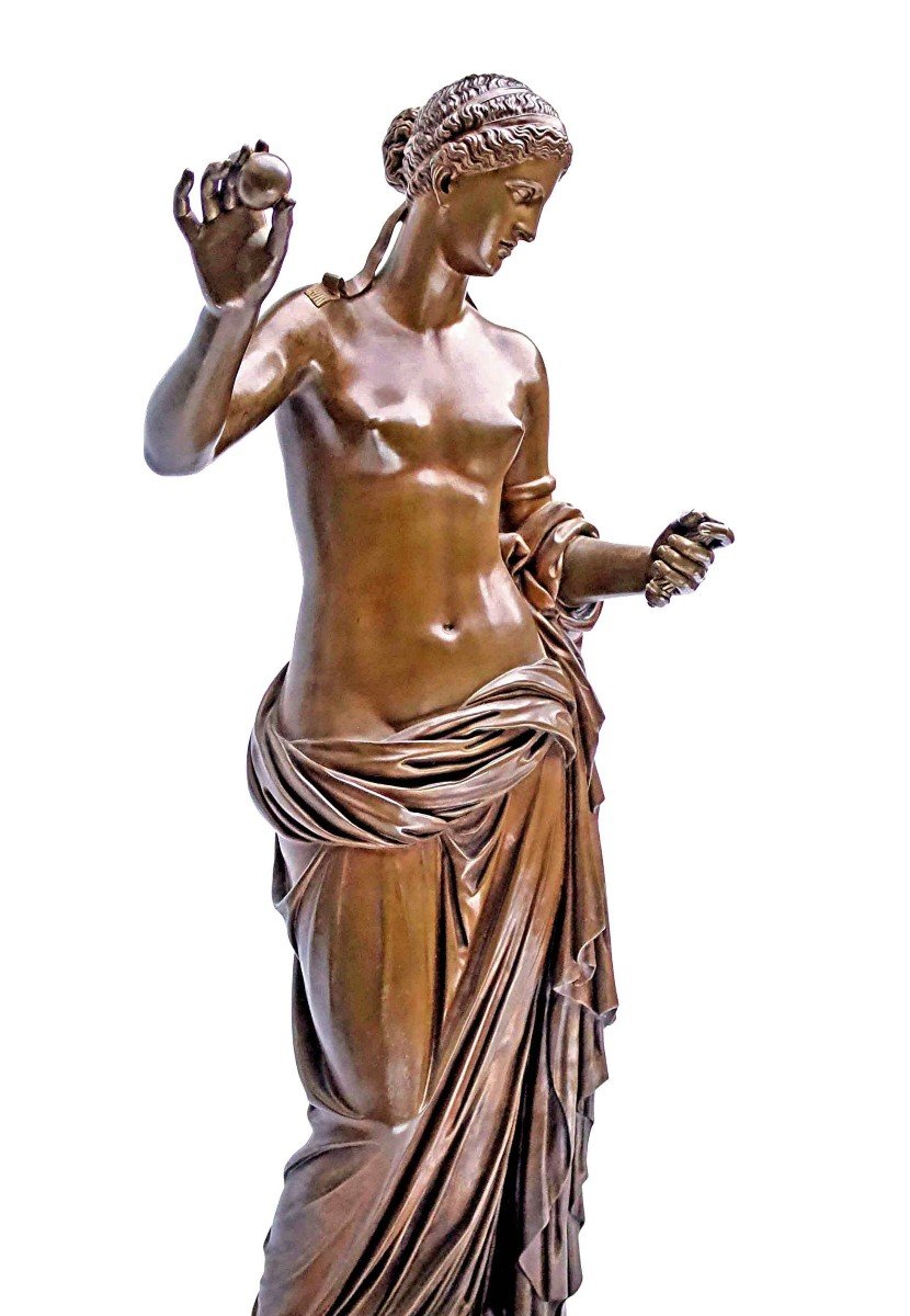 Paul Dubois (1827-1905) Venus Of Arles Large Bronze H:82 Cm-photo-3