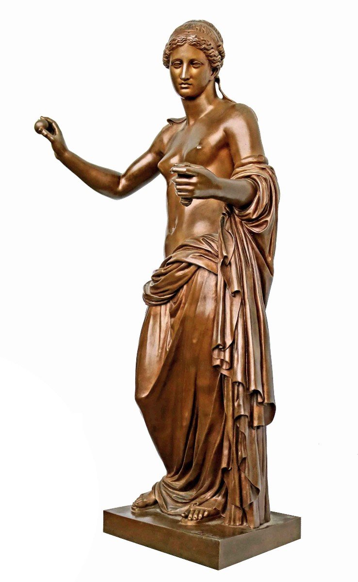 Paul Dubois (1827-1905) Venus Of Arles Large Bronze H:82 Cm