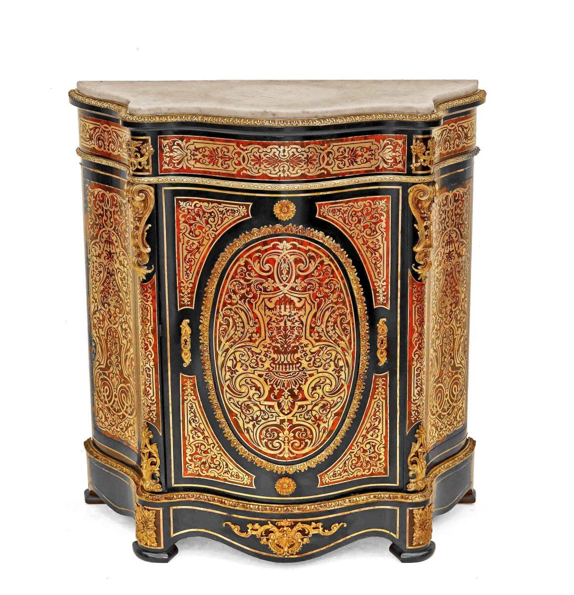 Napoleon III Furniture In Boulle Marquetry-photo-2