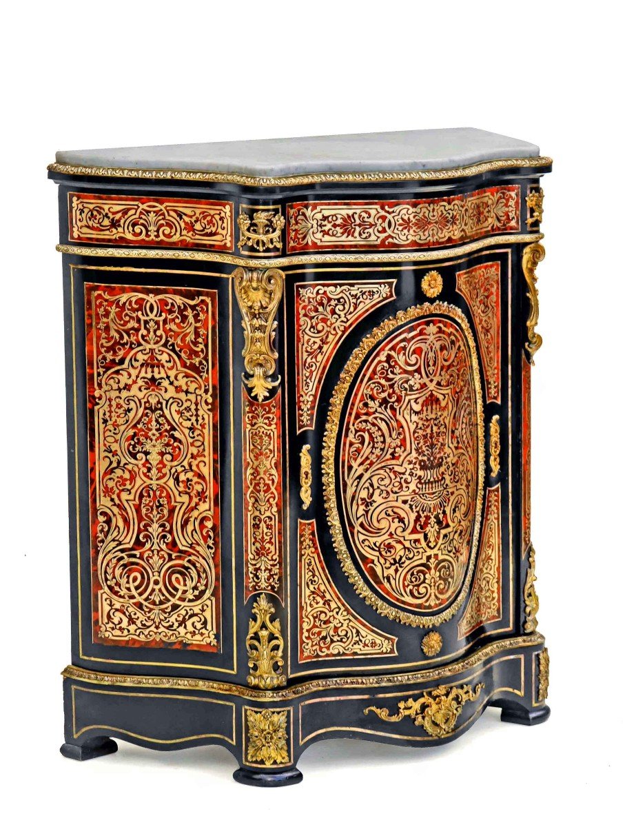 Napoleon III Furniture In Boulle Marquetry-photo-3