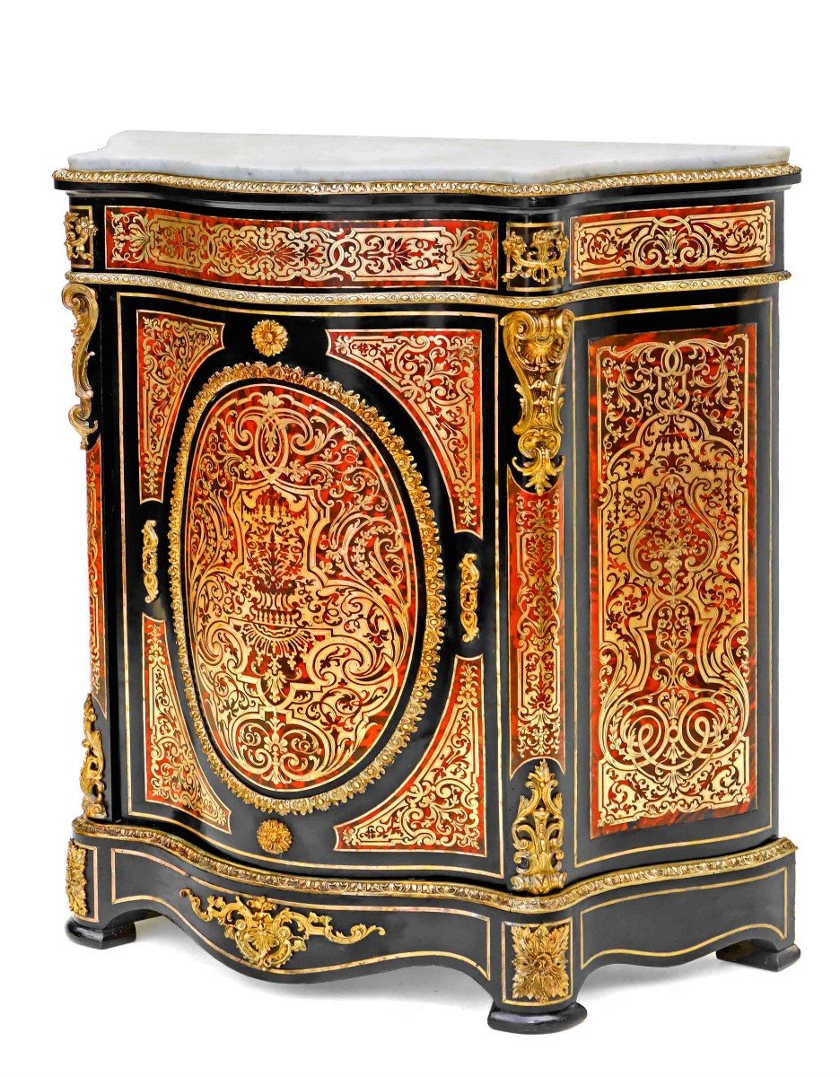 Napoleon III Furniture In Boulle Marquetry-photo-4