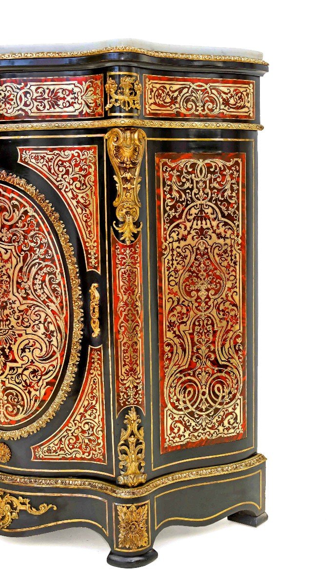 Napoleon III Furniture In Boulle Marquetry-photo-1