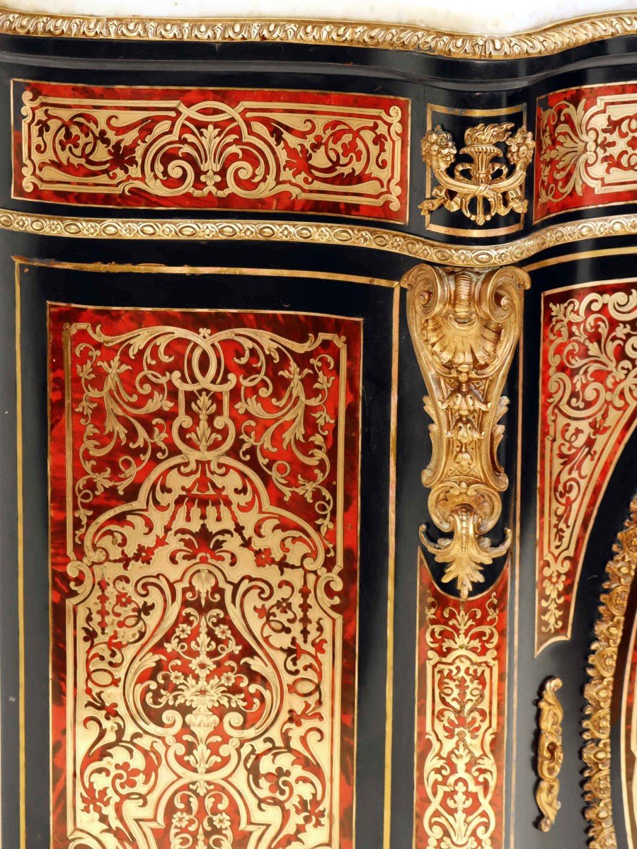 Napoleon III Furniture In Boulle Marquetry-photo-5