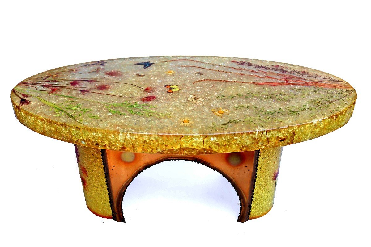 Accolay Table Basse Eclairante 1960-70-photo-2