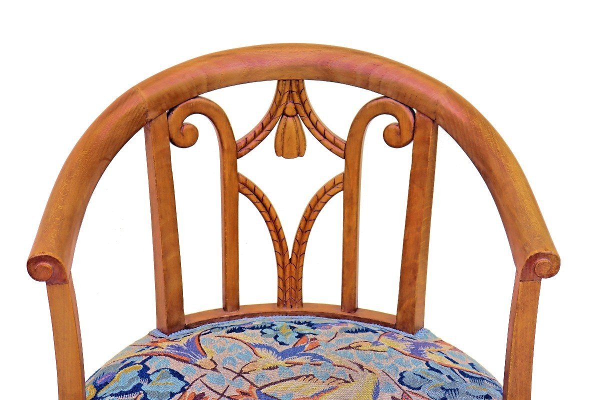 André Groult & Pinton à Aubusson (attribué) Paire De Fauteuils Art Déco 1925-photo-1