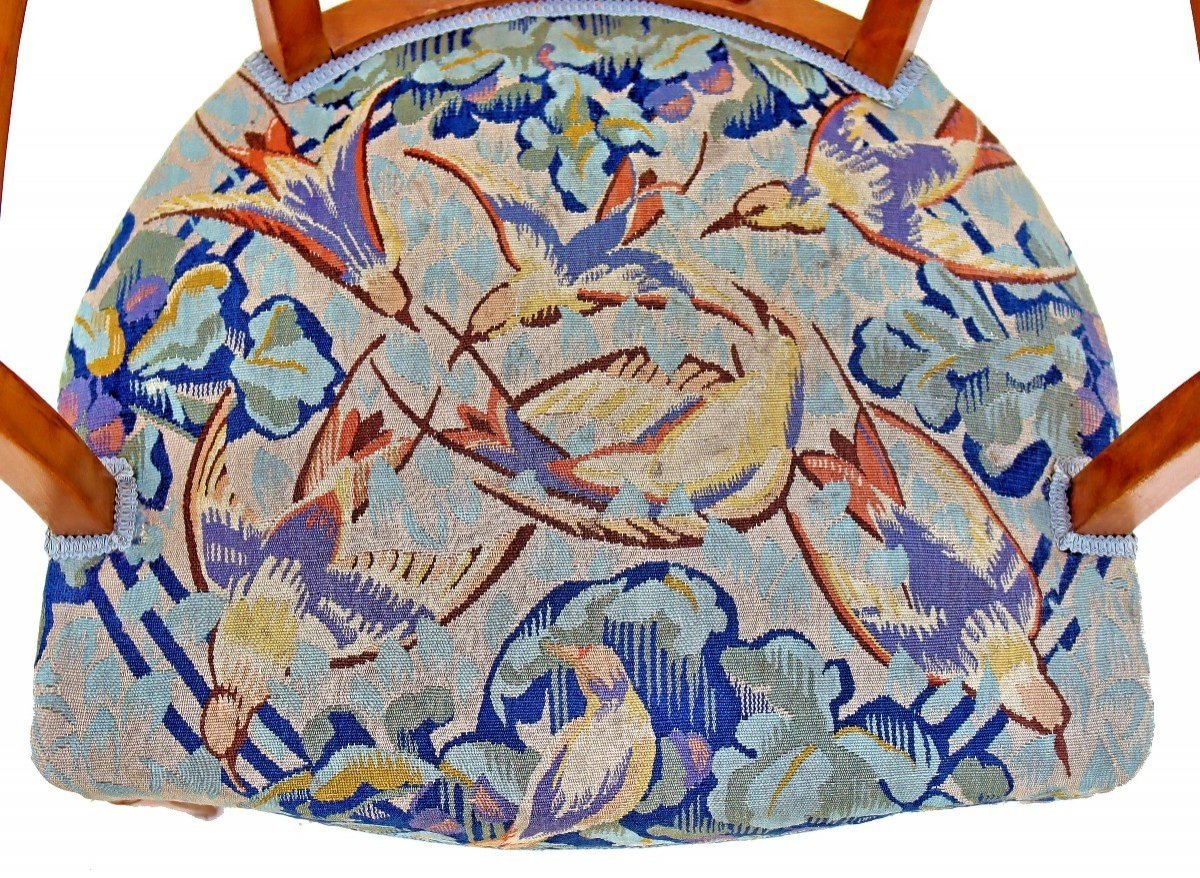 André Groult & Pinton à Aubusson (attribué) Paire De Fauteuils Art Déco 1925-photo-4